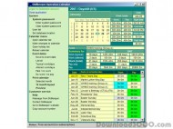 Operation / Work-time calendar screenshot